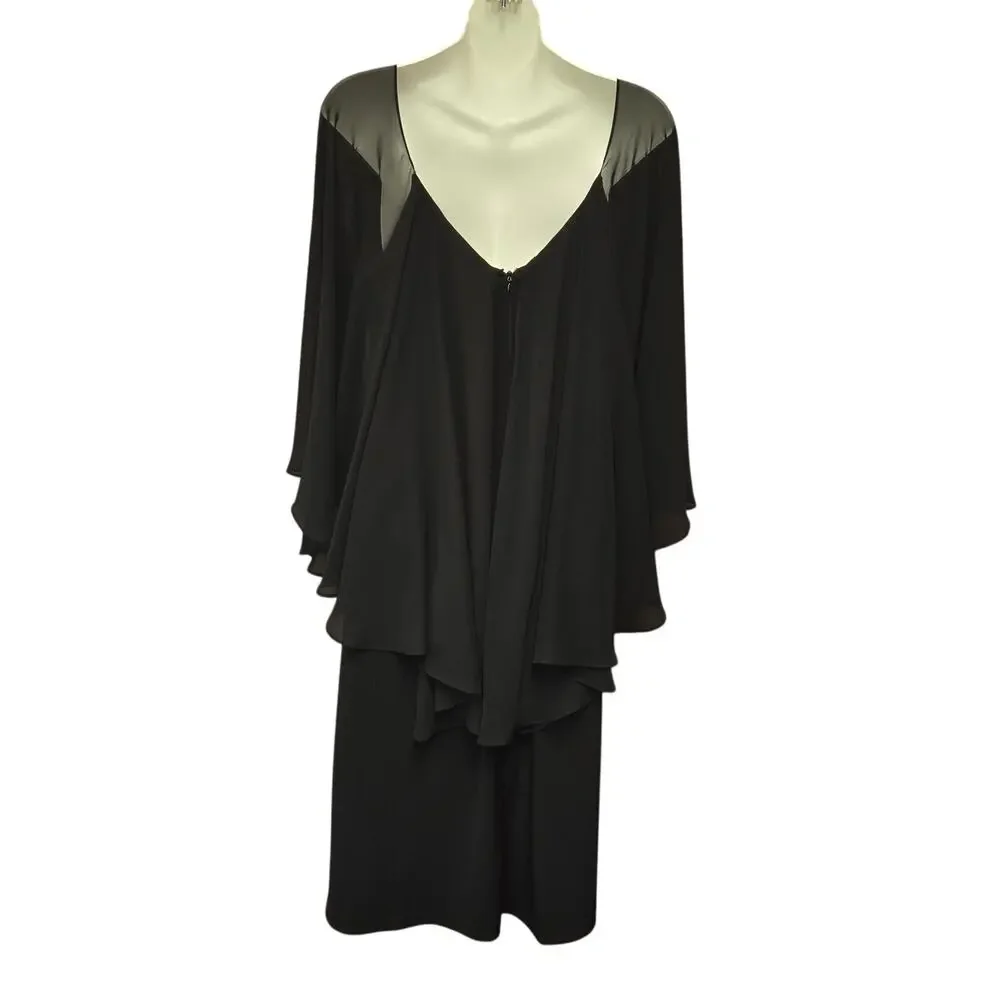 Calvin Klein Womens Size 14W Dress Knee Length Date Night Event Holiday Prom NYE